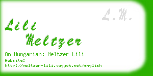 lili meltzer business card